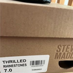 Steve Madden size 7 black and sparkle